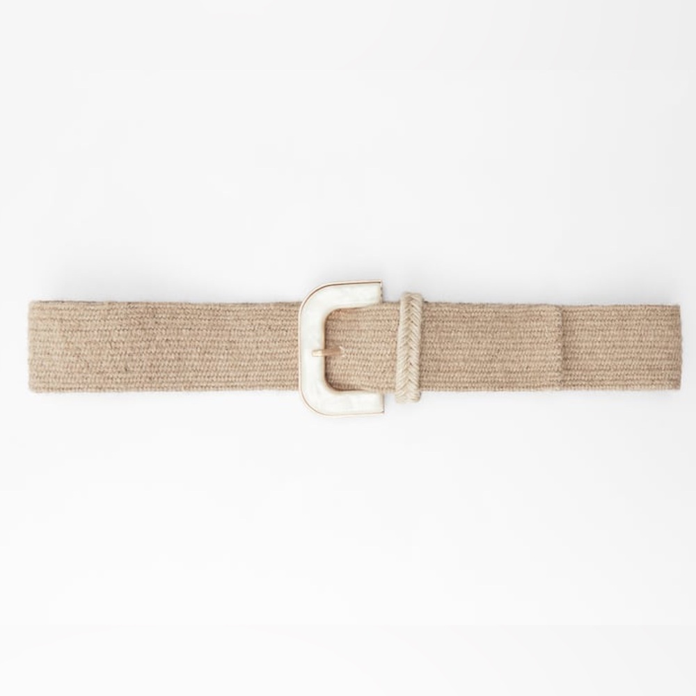 Zara Acetate Effect Stretch Belt size 32